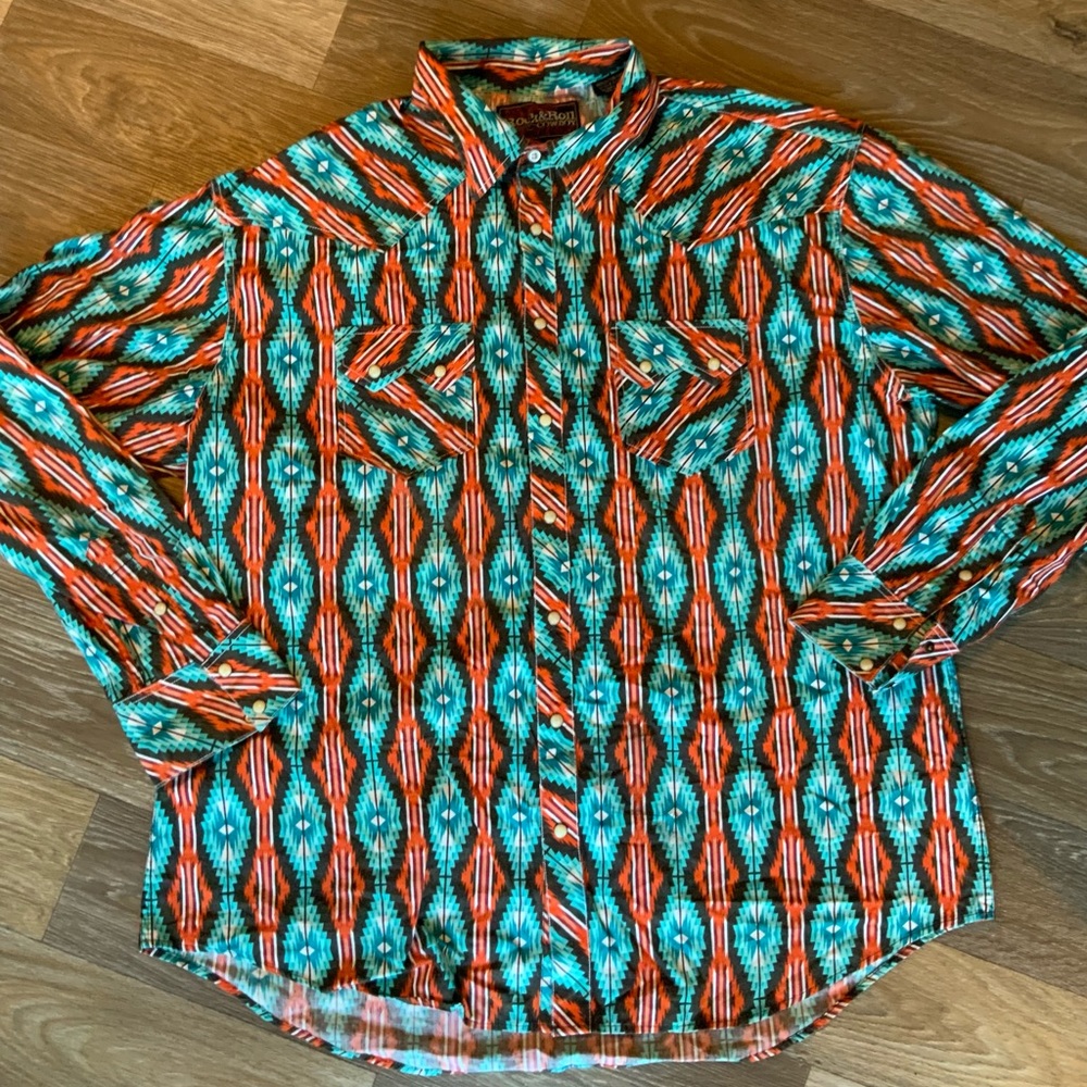 Rock & Roll Cowboy Men’s Dale Brisby Pattern Western Shirt